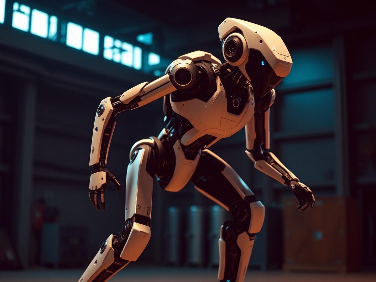 Nowy elektryczny Atlas od Boston Dynamics w pełnej postawie stojącej