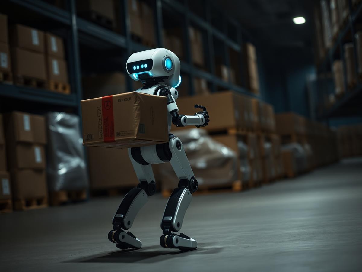 Agility Digit V4 w magazynie GXO wynajmowany w modelu Robot-as-a-Service